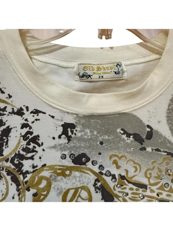 Cream Gold Women's Tee Size 2X - Image 2