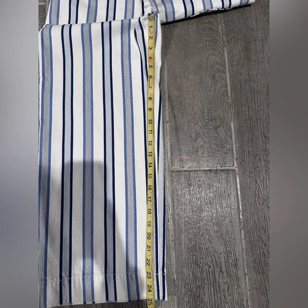 Free People Nobody Denim Monte Carlo Jeans new with tags stripe pattern y2k blue - Image 5