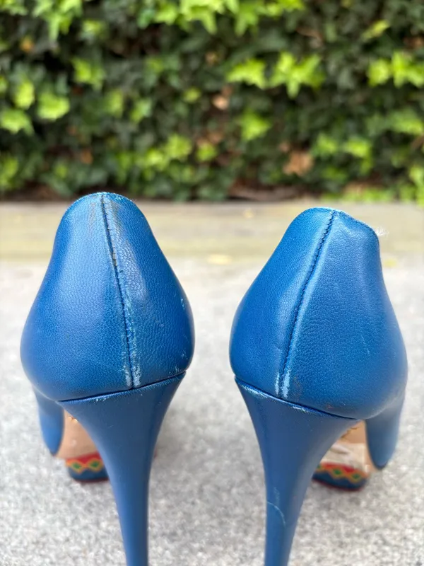 Charlotte Olympia Dolly Maraca leather platform pumps size 35 - Image 8