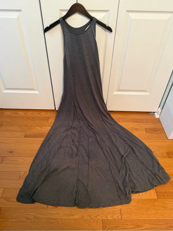 Free People Beach August Nights Racerback Dress in Heather Gray - Image 3