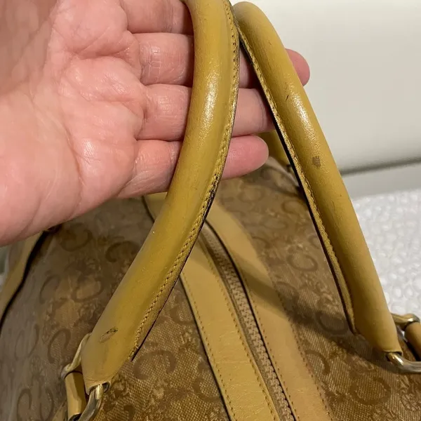 Celine PVC Classic Beige/Brown Duffel Bag - Image 12