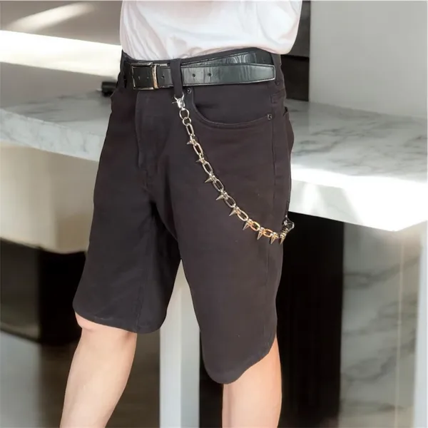 Spiked Pants Chain for Men Women,Jeans Chain,Keys Chain,Biker Wallet Chain,Streetwear Punk Hip Hop Unisex Style - Image 9
