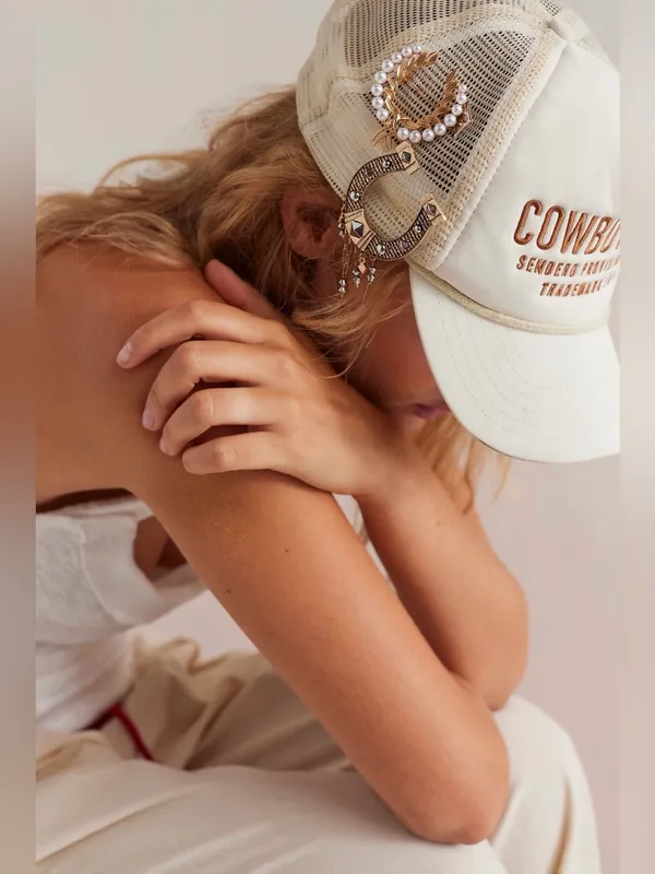 Free people Cowboy Baseball Hat - Image 2