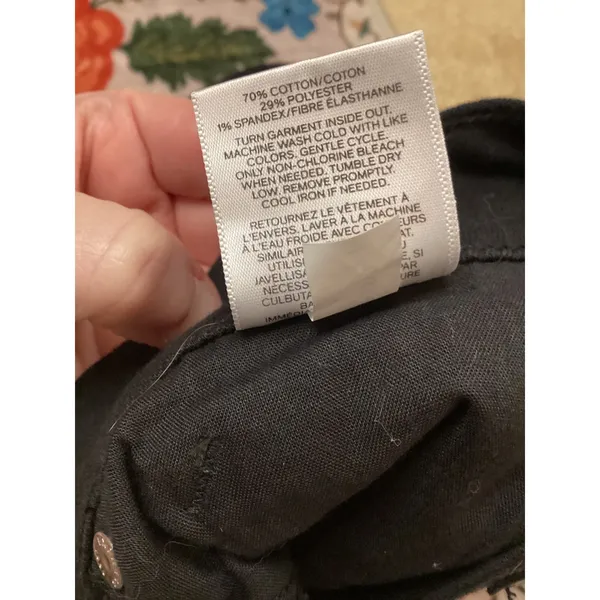 Express Black‎ Mid Rise Stretch Distressed Skinny Legging Jeans Size 6 - Image 6
