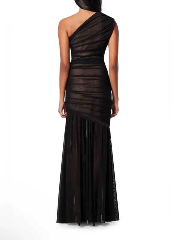 Elliatt Vienna Ruched One-Shoulder Gown M - Image 6