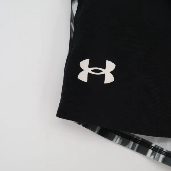 Under Armour Shorts Womens Medium Loose Fit Black Graphic Print Active Excellent - Image 2
