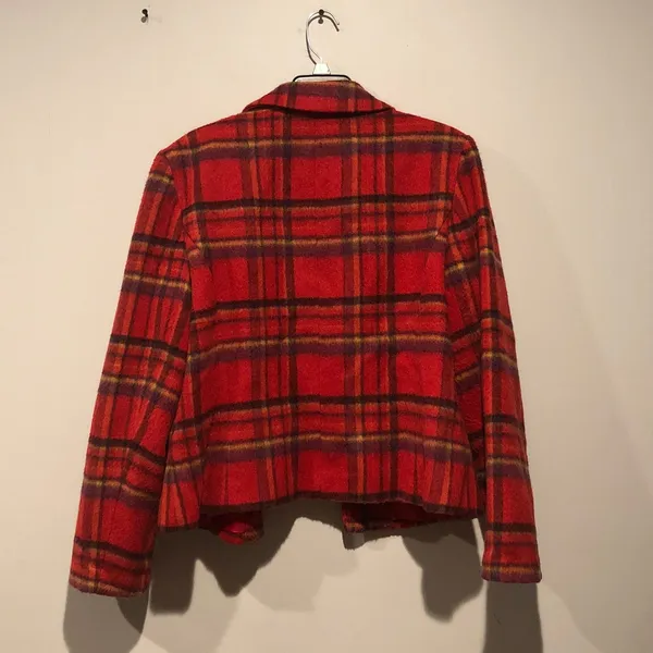 Vintage Requirements Plaid Wool Blend Jacket - Image 6