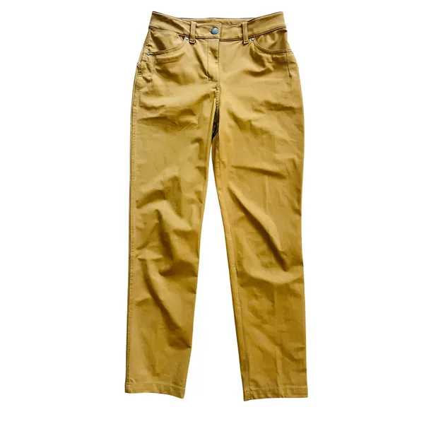 Lululemon City Sleek 5 Pocket 7/8 Pant Spiced Bronze Yellow 4‎ Everyday Comfort - Image 7