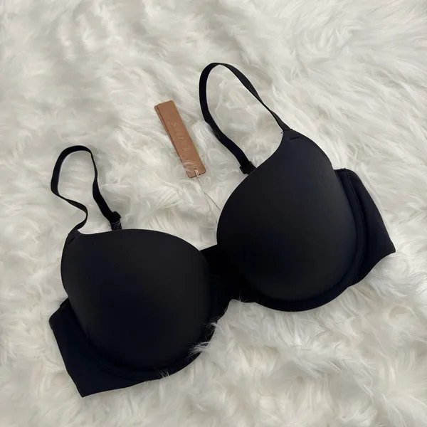 Skims Fits Everybody Pushup Demi Bra Onyx Size 34A - Image 3