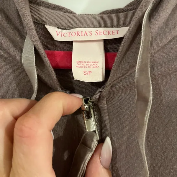 Victoria’s Secret zip up with angel wings in jewels on the back - Image 3