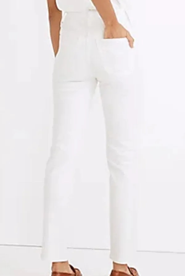 Madewell The Perfect Vintage High Rise Tapered Mom Jeans Tile White 30 Tall - Image 5