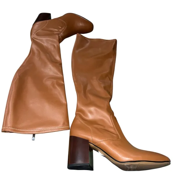 NEW FRANCO SARTO Talfer Tall Boot LEATHER BROWN - Image 6