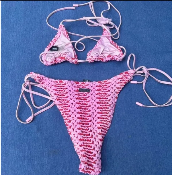 Triangl crochet bikini - Image 7