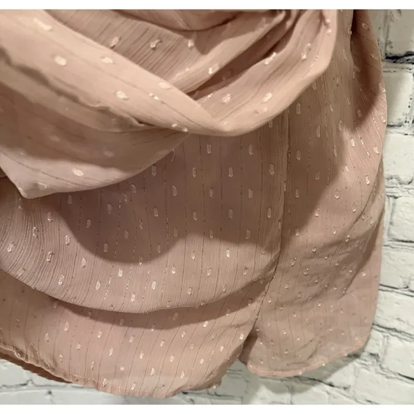 Here comes the Sun Pink Polka Dot Cut-Out Sweetheart Mini Shorts Romper XS - Image 3