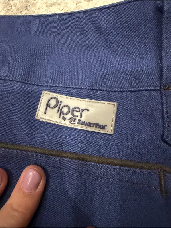 Piper by SmartPak Women’s 28R Navy Knee Patch Riding Breeches - Image 5