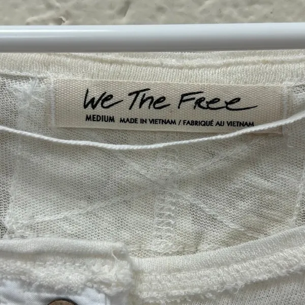 Free People We the Free Grand Slam Henley top size M - Image 7