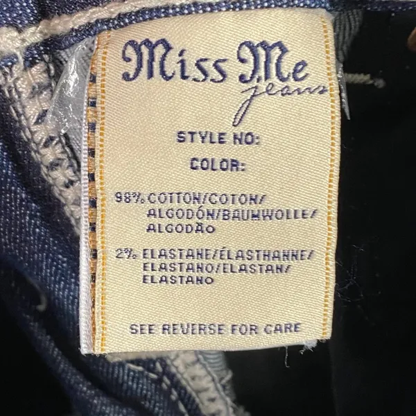 New Miss Me Jeans Women’s Size 26 skinny Denim Embellished flap Pockets‎ - Image 8