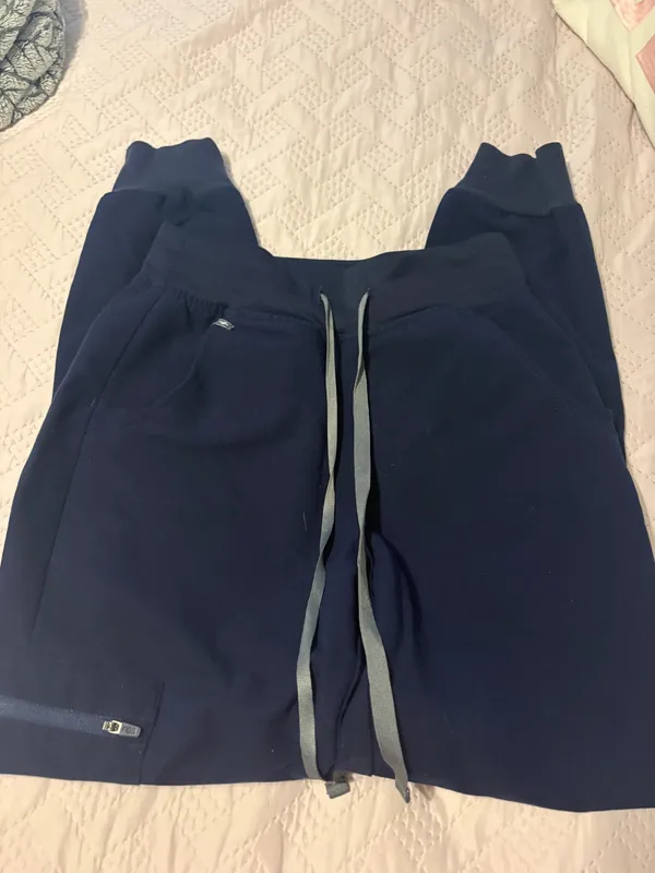 Navy FIGS Jogger Pants - Image 2