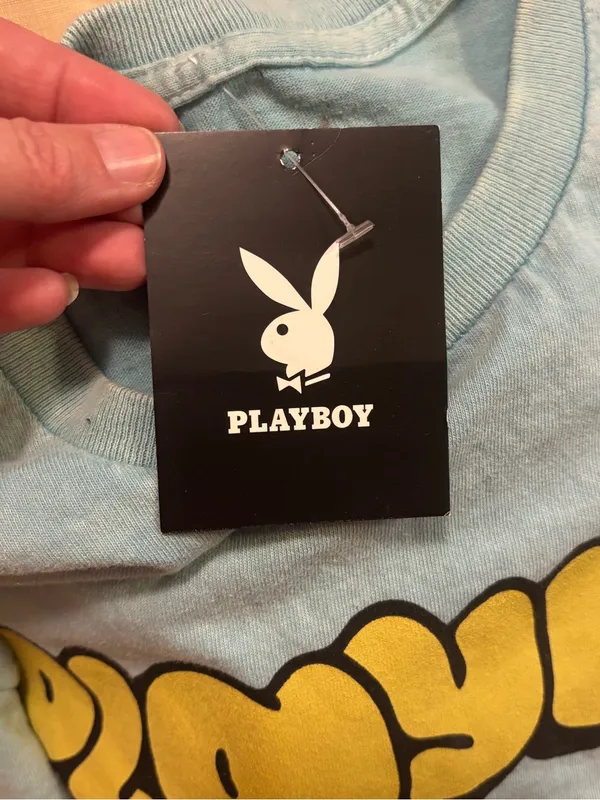NWT PLAYBOY women’s Retro Cherry Print Graphic Tee sz M - Image 4