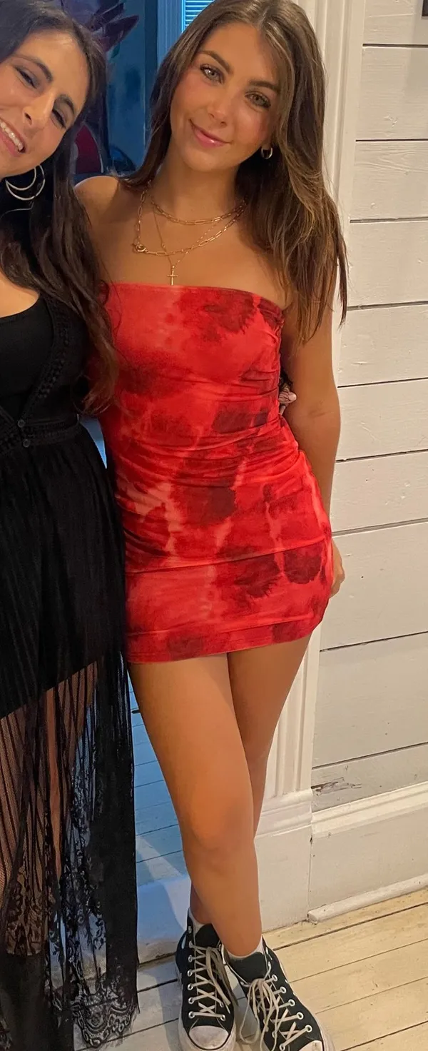 Outcast Red strapless dress - Image 4