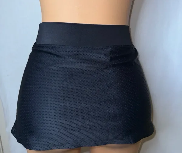 Black jersey mini skirt Size L - Image 2