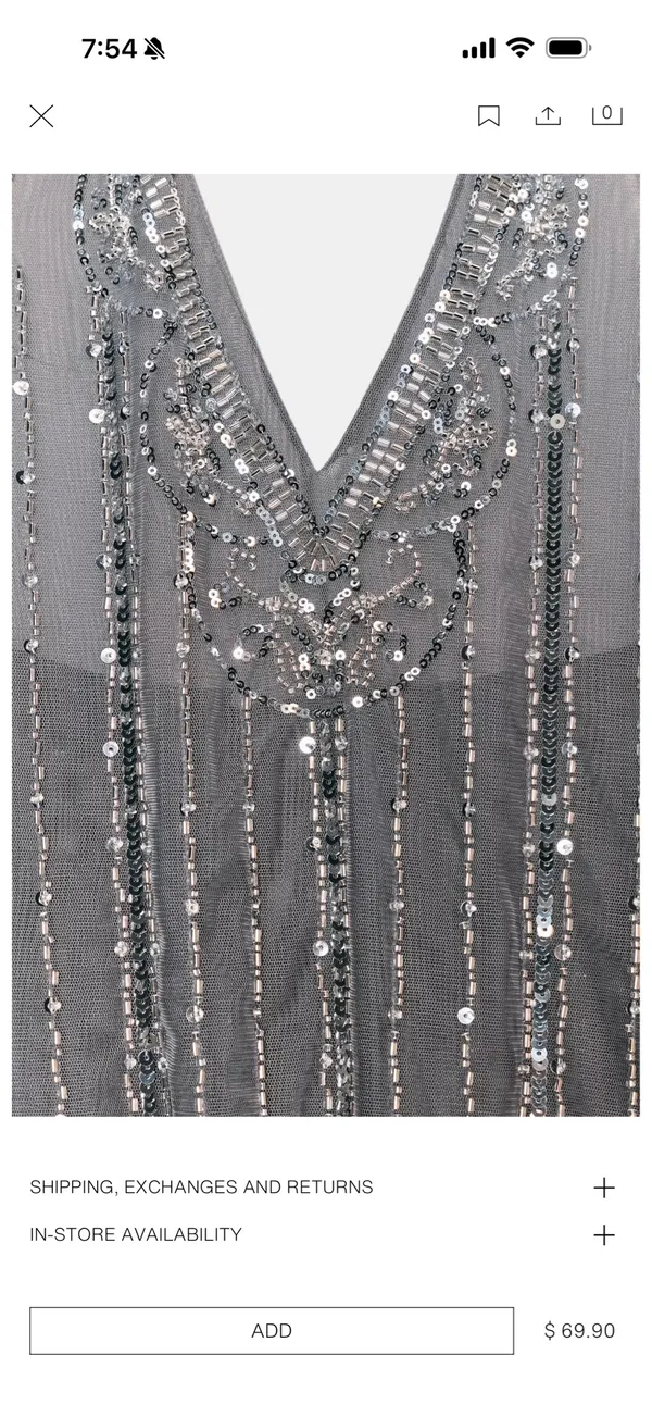 Zara sheer sequin dress  - Image 3