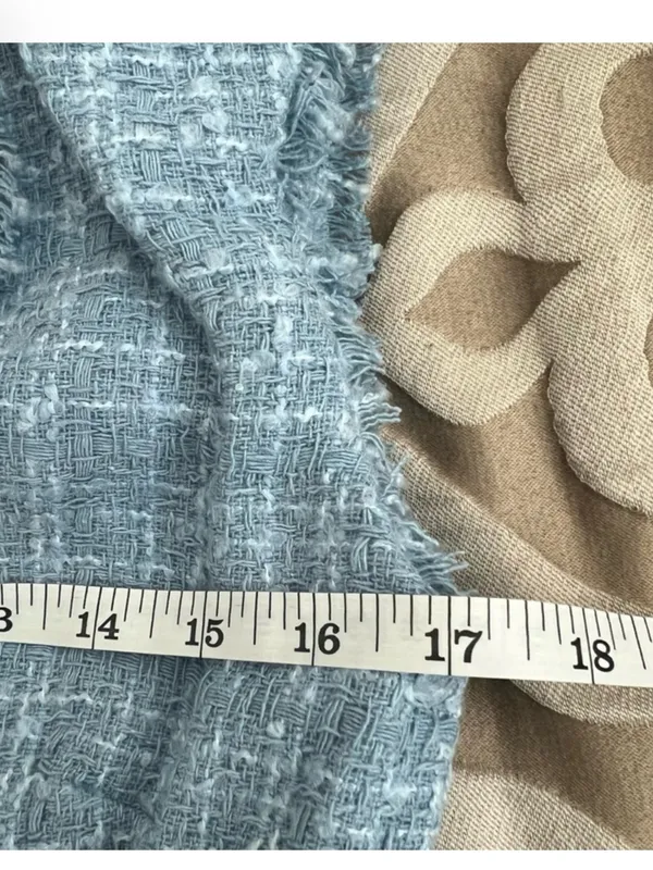 Maeve Anthropologie Blue Tweed Pearl Button Blazer Mini Dress NWOT Size 8 - Image 6
