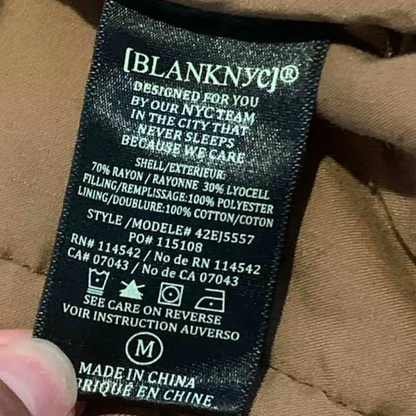 BLANKNYC Quilted Jacket M Brown Cheetah Print Mob Wife‎ Boho 42EJ5557 Streetwear - Image 7