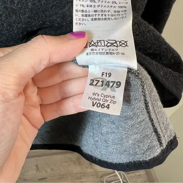 Outdoor Research Women’s Cyprus Hybrid Quarter Zip Small‎ Wool - Image 9