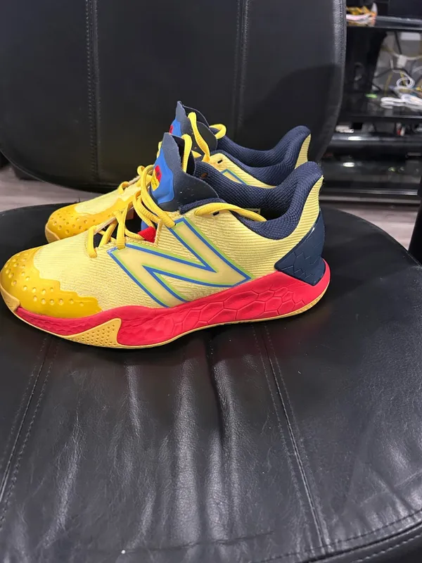 New Balance Fresh Foam X Lav V2 in the "Egg Yolk/True Red" colorway - Image 8