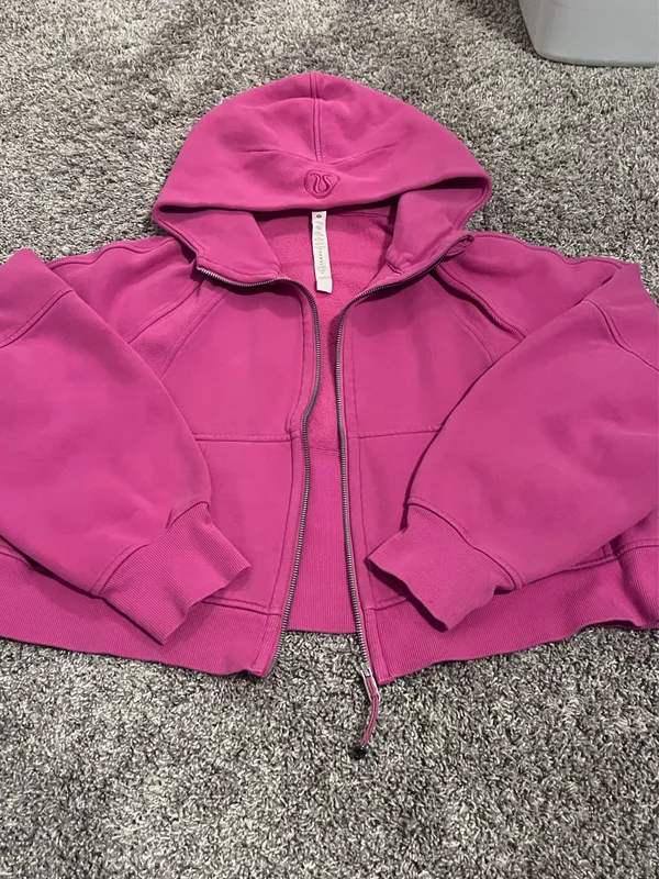 Lululemon Sonic Pink Full-Zip Scuba - Image 4