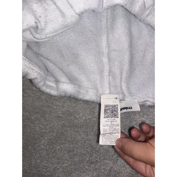 missguided wide leg sweatpants foldover waist band m Ash Heather Gray - Image 6