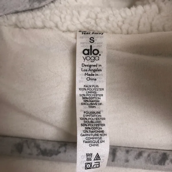 Alo Foxy Sherpa Jacket Ivory S - Image 4
