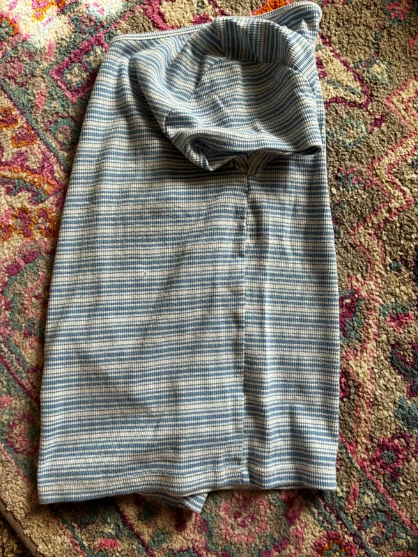 Blue Striped American Eagle Baby Tee - Image 7