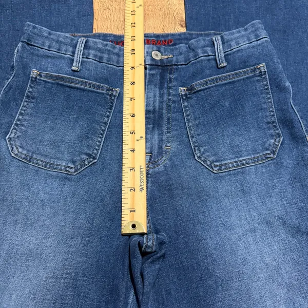 Lucky Brand Women's Dark Denim High Rise Stevie Flare Jeans Sz 10 Boho Festival - Image 5