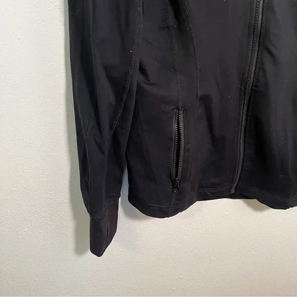90 Degree by Reflex Women's Sz Large Full Zip Runner Jacket Black Stretch Pocket - Image 6