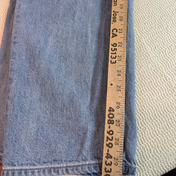 American Eagle Outfitters Baggy Jeans size 12 Light Blue Relaxed Jeans - Image 7