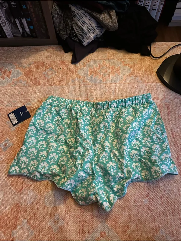 NWT roller rabbit x target green stamped floral poplin boxer shorts size large - Image 6
