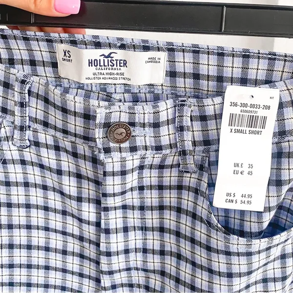 Hollister // ultra high rise plaid pants - Image 2
