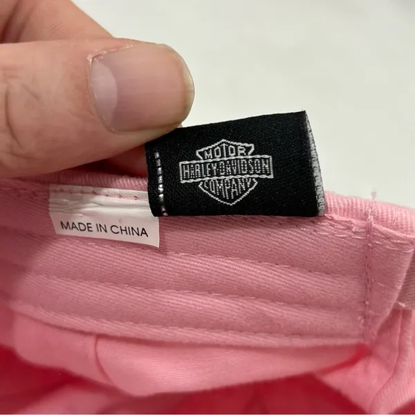 Harley-Davidson Motorcycles Museum Embroidered Logo Pink Adj Baseball Hat Cap - Image 11