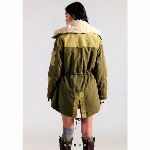 Free People We The Free Pieces of Me Parka Sage size M - Image 6