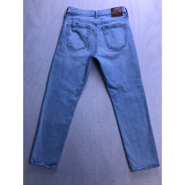 Abercrombie & Fitch Straight Jeans Womens 29 Light Blue Vintage Stretch Denim - Image 12