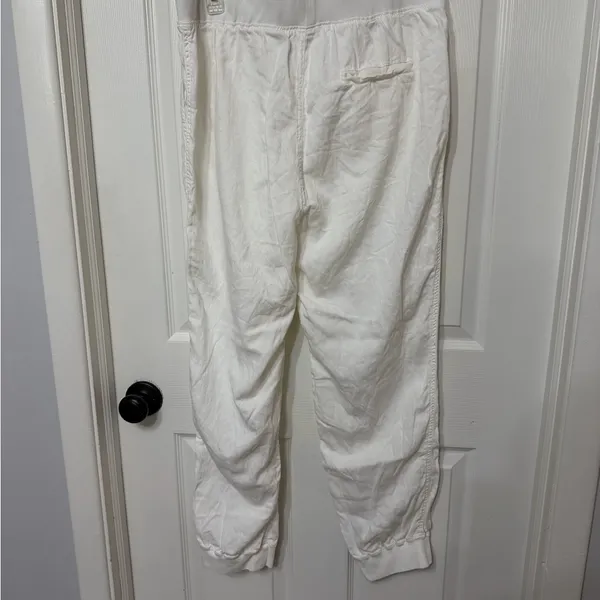 Faherty Arlie‎ Day White Jogger Pants size XL linen - Image 7