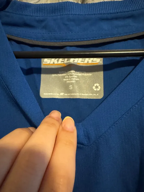 Skechers Royal Blue Scrub Top - Image 3