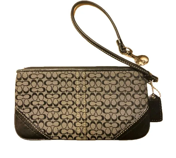COACH Signature Monogram Canvas Wallet - Image 2