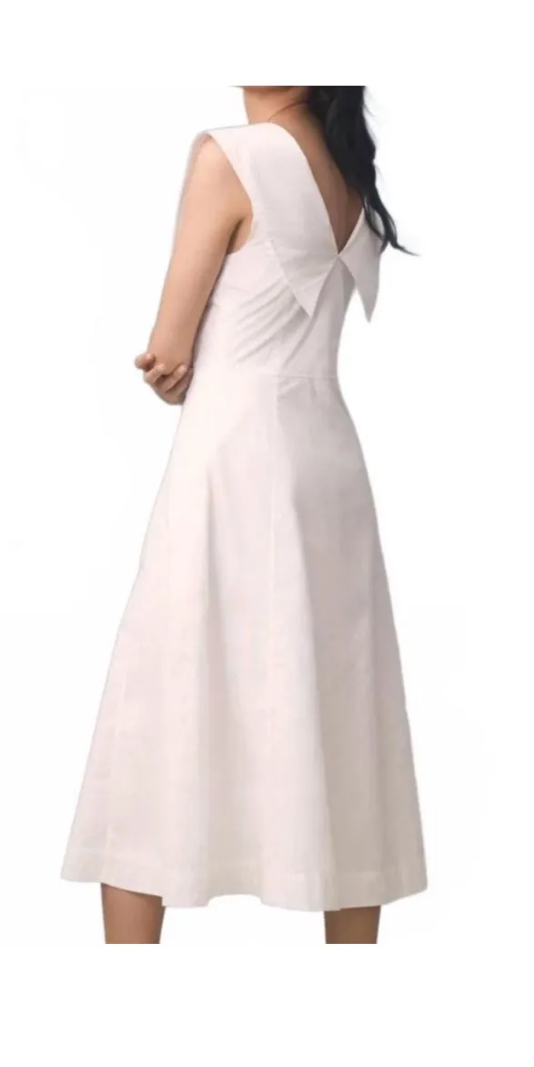 TCEC Dress white mini collared  - Image 3