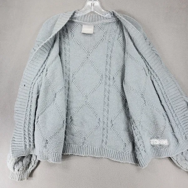Taylor Swift The Tortured Poets‎ Department Gray Cardigan Size XL/2XL Sweater - Image 2