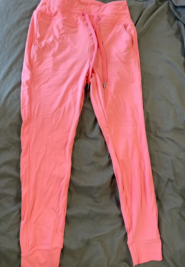 Coral Halara Cuffed Joggers/Scrubs - Image 2
