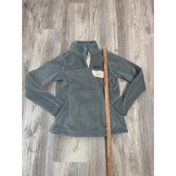 Patagonia Womens Re-Tool Snap-T‎ Fleece Pullover Grey Medium - Image 4