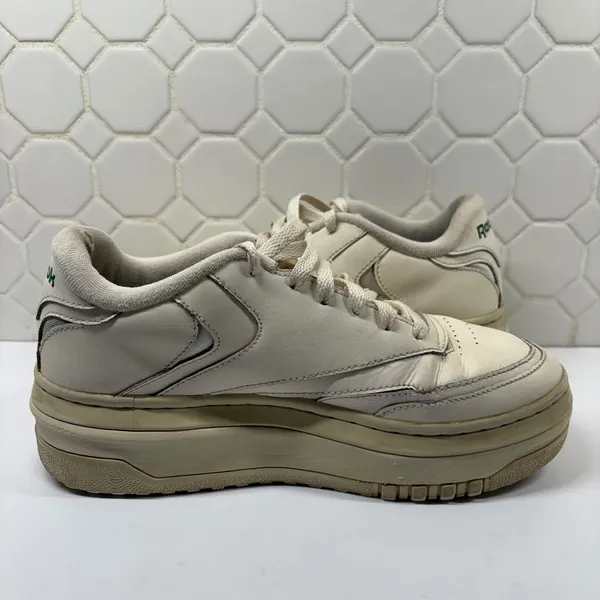 Reebok Club C Extra Sneakers Womens 9 Off White Leather Platform 3000036977 - Image 7
